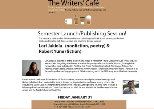 Writers' Cafe Session on Jan 31